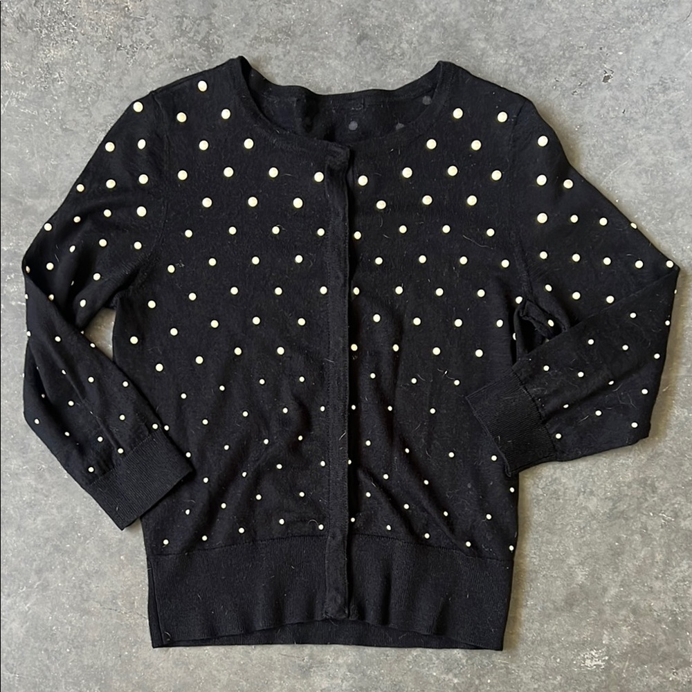 Polka Dot Black Sweater